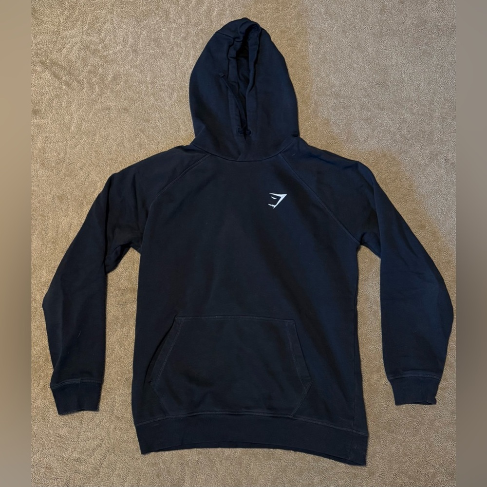 Gymshark Black Hoodie with Front Pocket